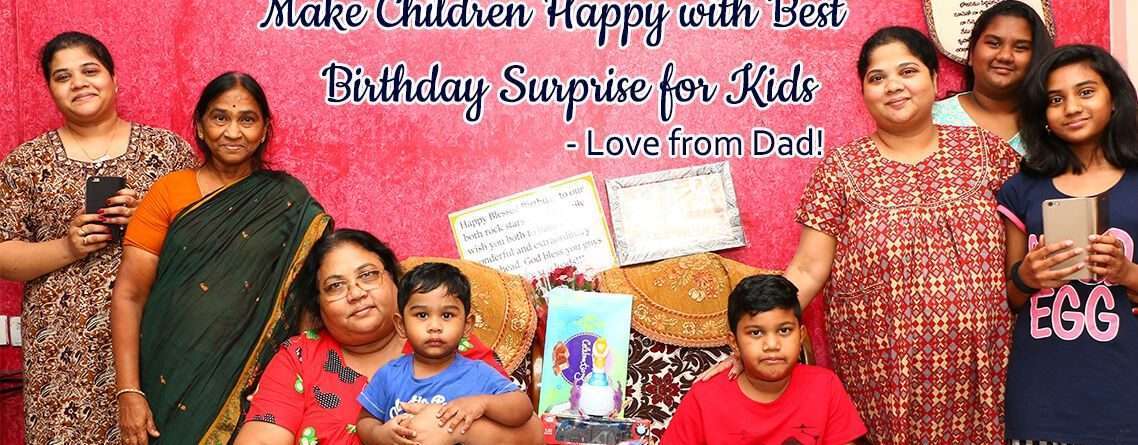 Birthday surprise for kids